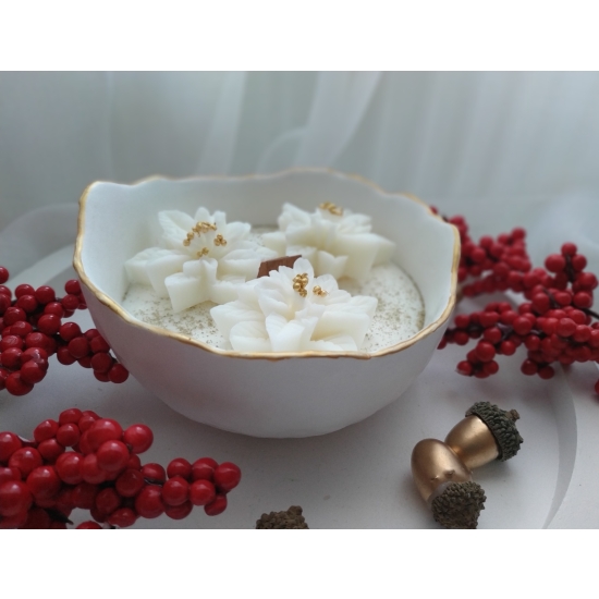 Świąteczna świeca sojowa